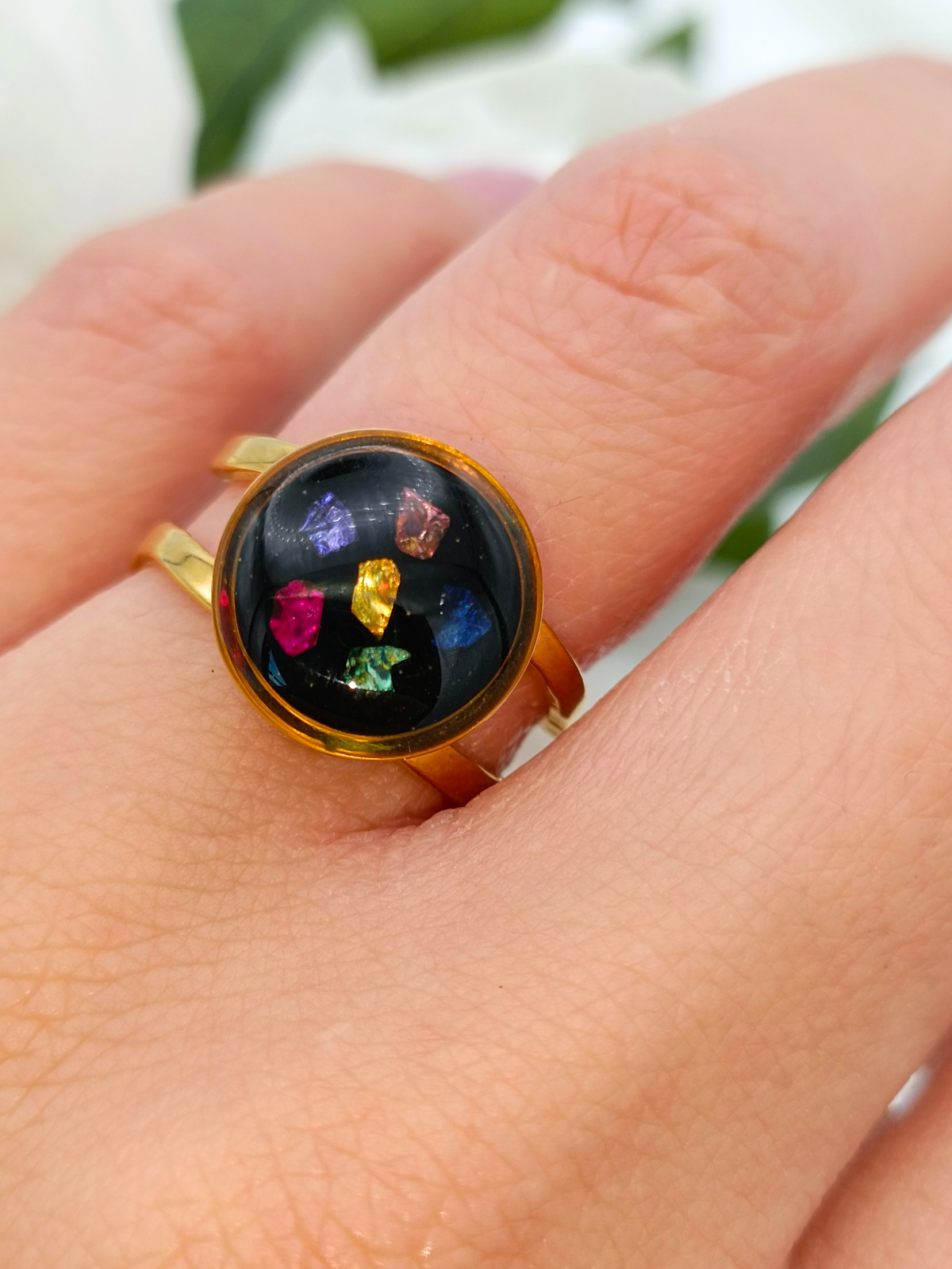 Anello Pietre Colorate Valentina Moonsoul