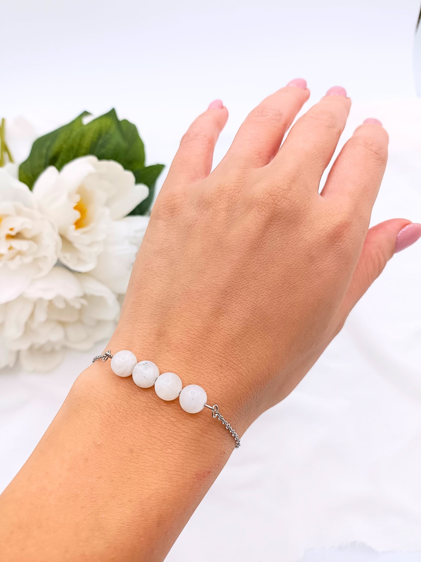 Bracciale 4 Sfere di Luna Argento