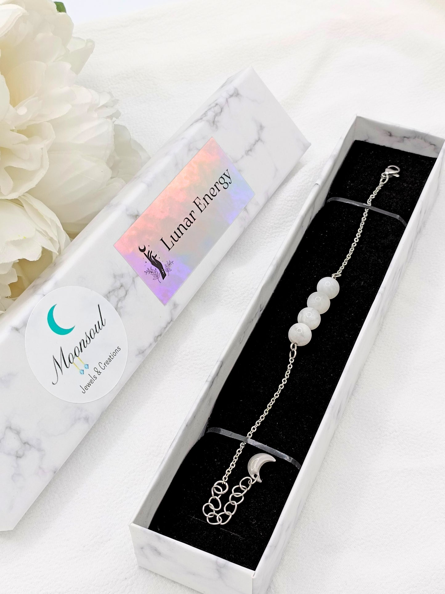 Bracciale 4 Sfere di Luna Argento