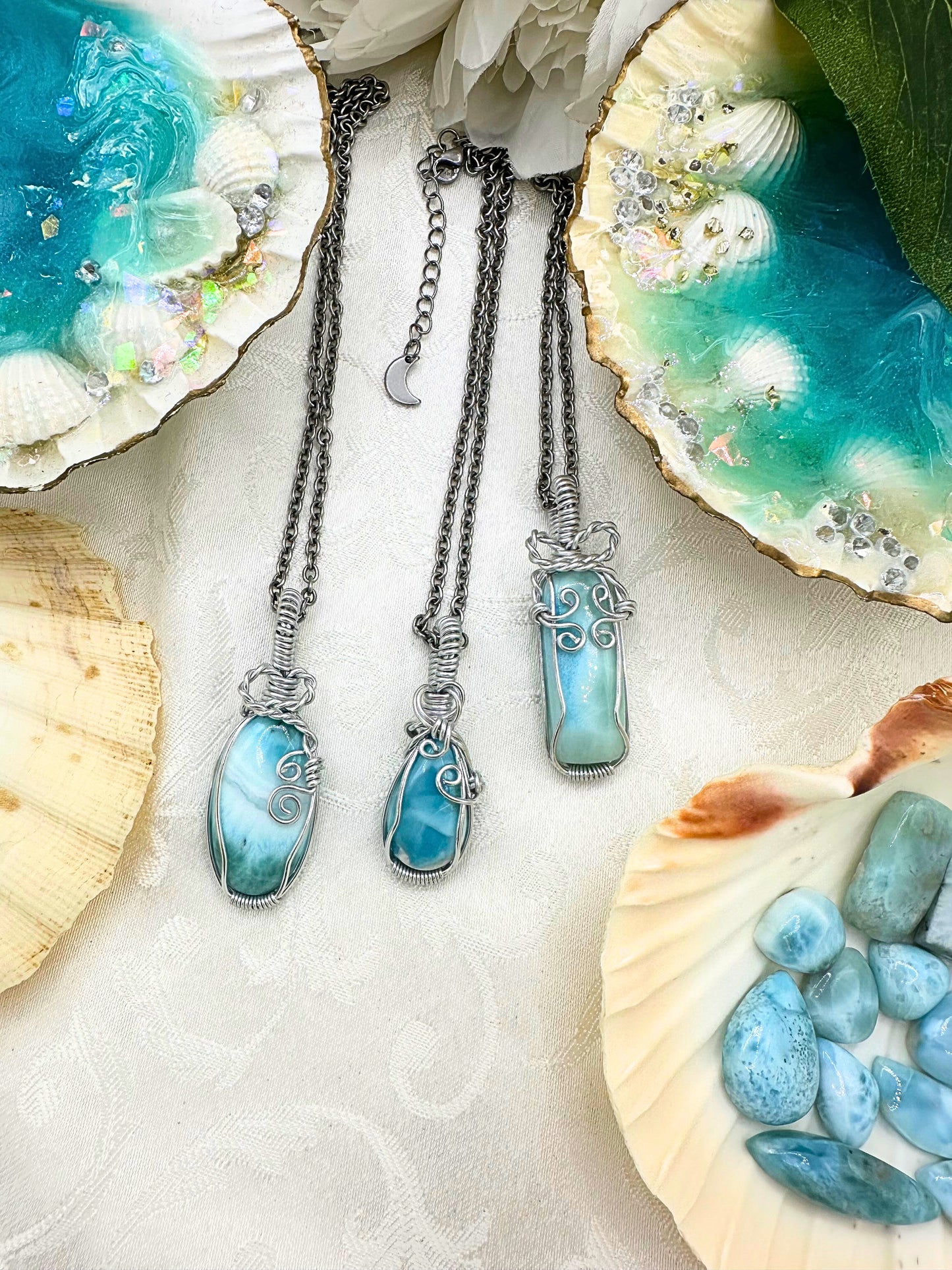 Collana Amuleto Larimar