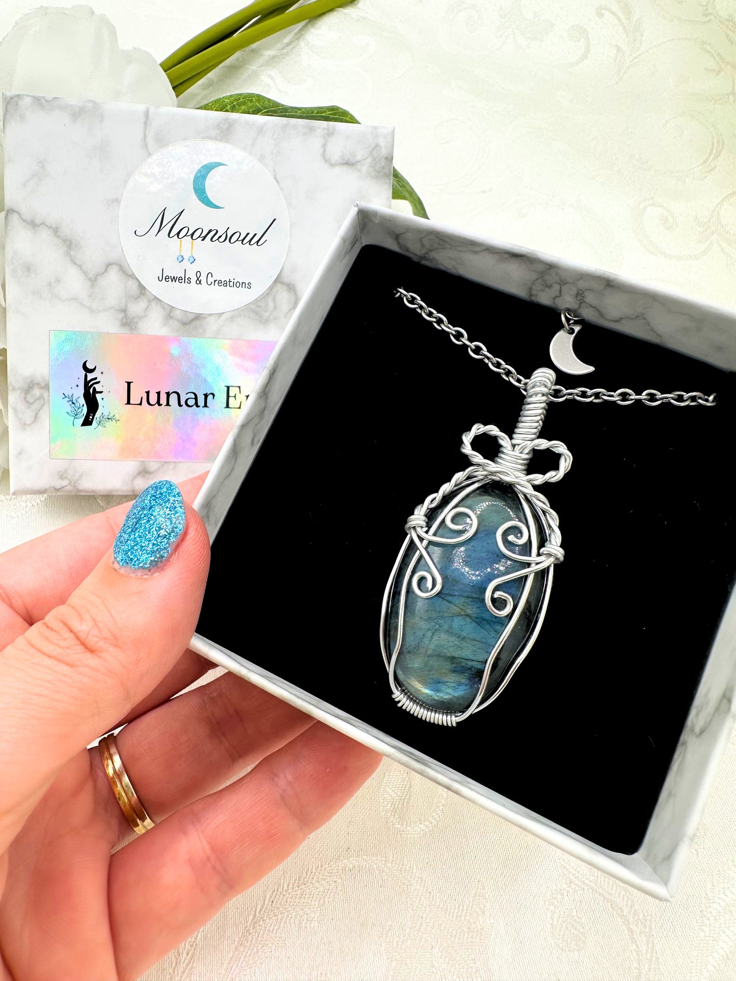 Collana Amuleto Labradorite