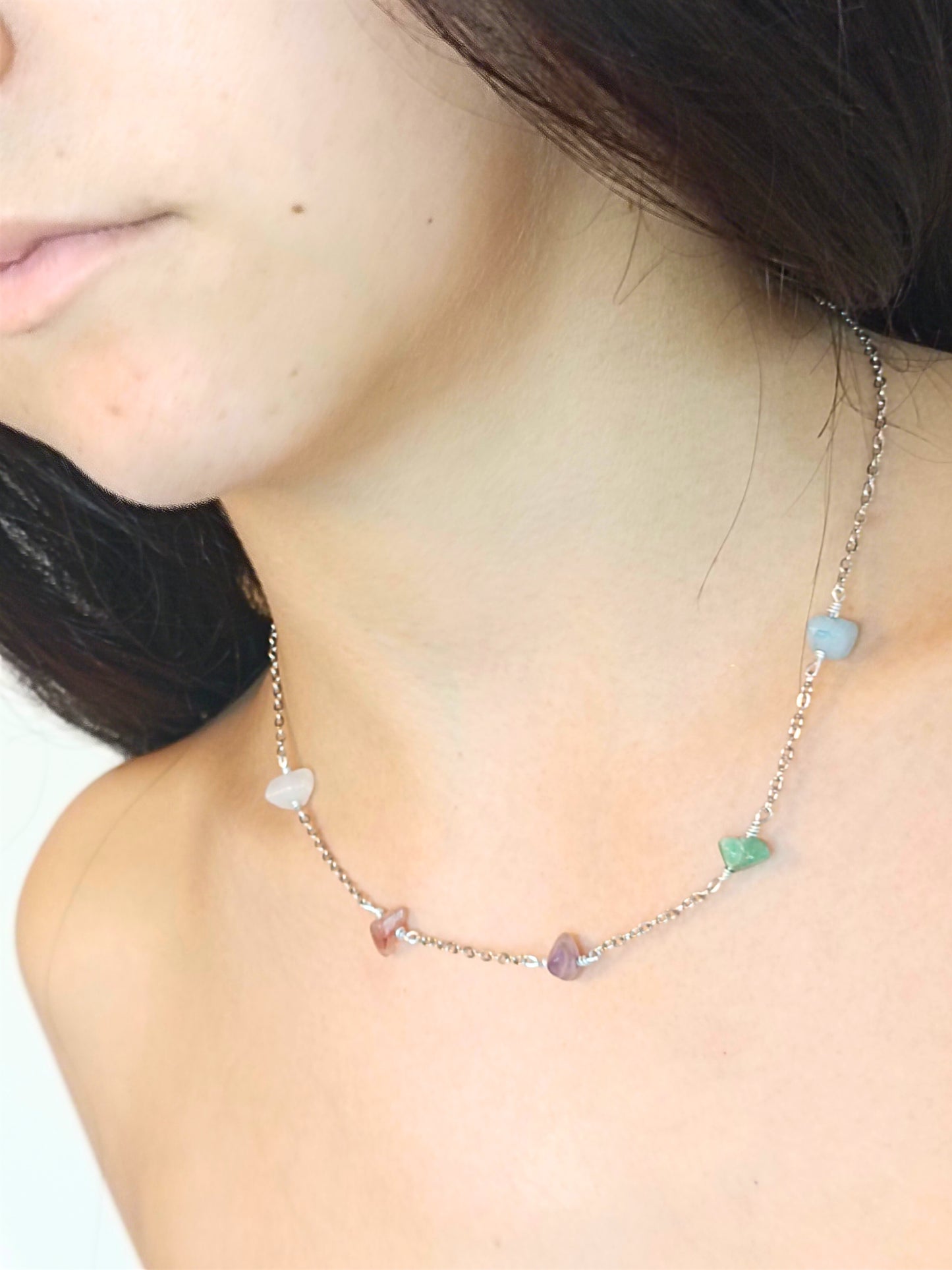 Collana Arcobaleno Argento