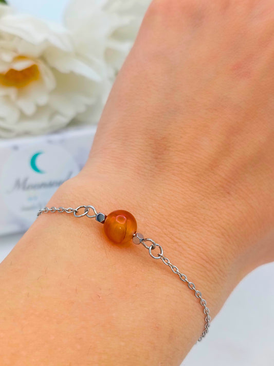 Bracciale Sfera di Corniola